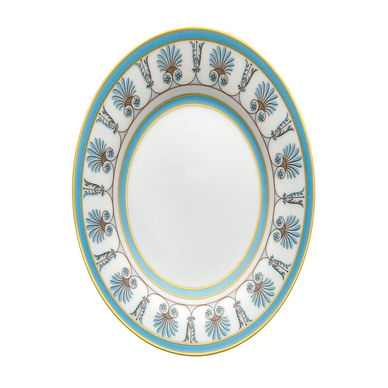 Palmette Indaco Dinner, Dessert, & Bread Plate