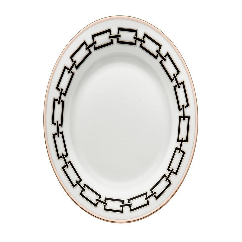 Catene Dessert Plate Black