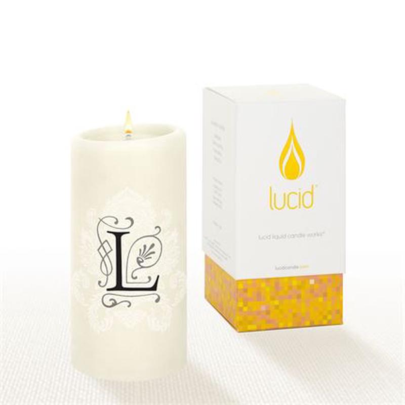 Natural Pillar Candle 6" Florentine "L"