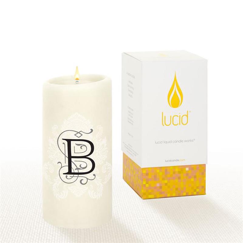 Natural Pillar Candle 6" Florentine "B"