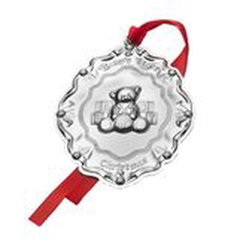 Sterling Baby's 1st Christmas Ornament-Teddy