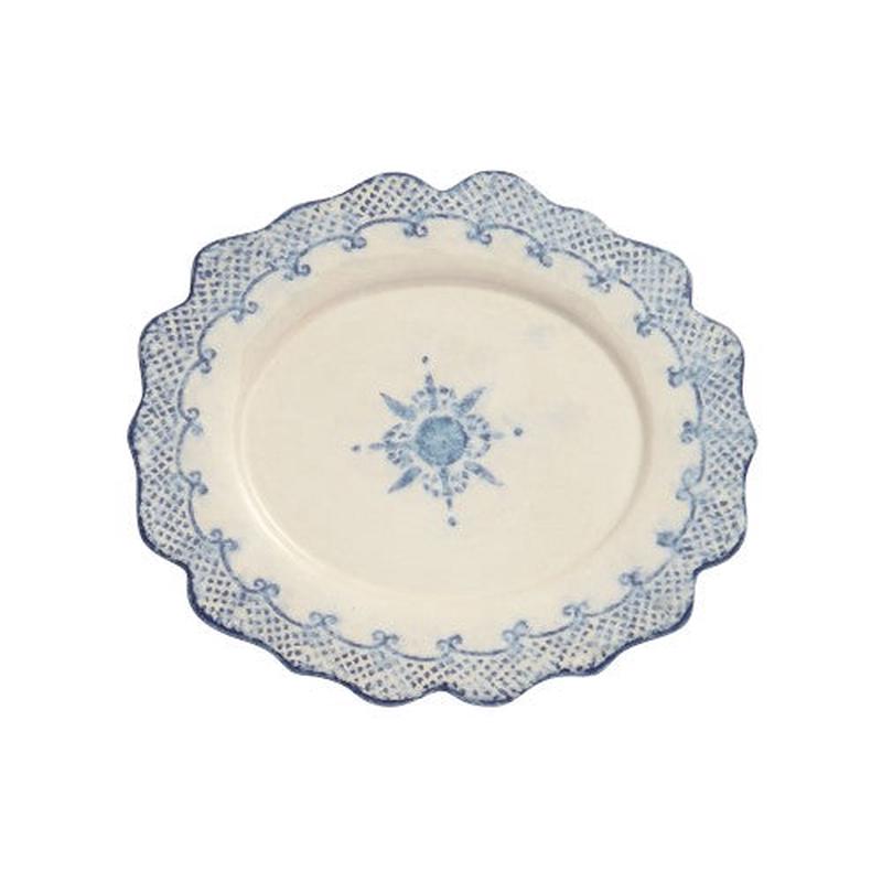 Burano Oval Scalloped Plate