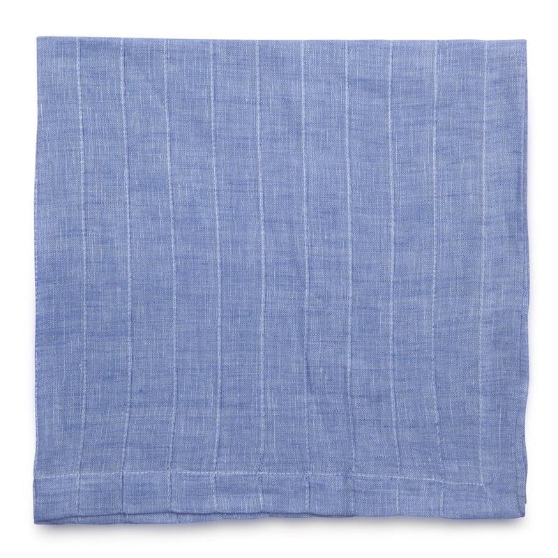 Pleated Linen Napkin Colony Blue Set of 11