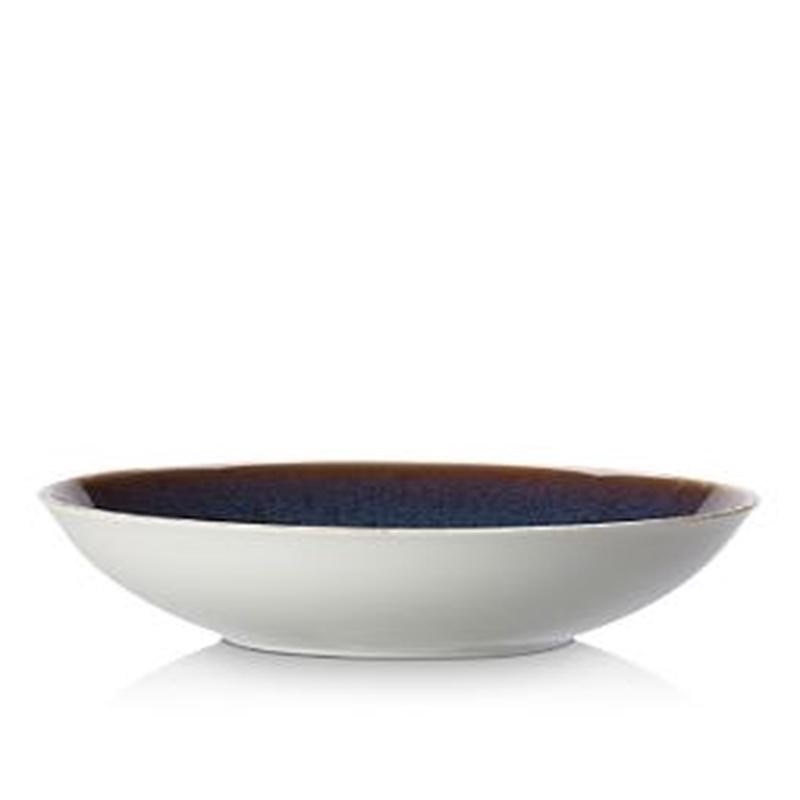 Art Glaze Large 10 inch Pasta Clouded Smoke Set of 2