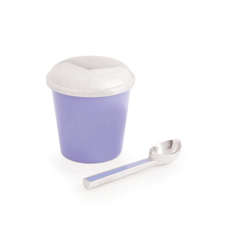 Ice Cream Container with Scoop Blueberry