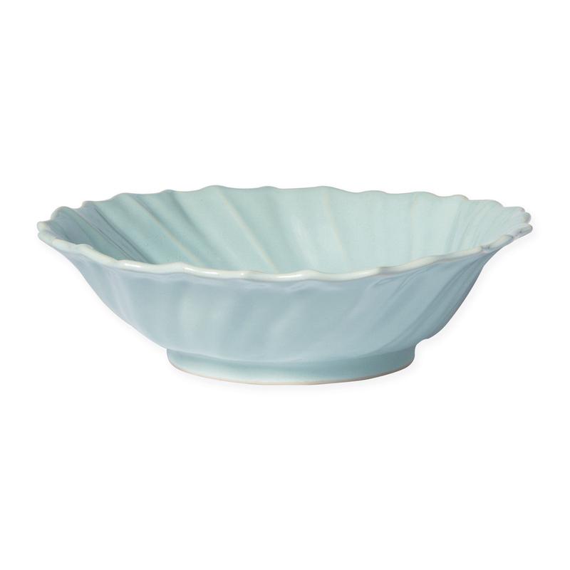 Incanto Stone Aqua Ruffle Large Bowl