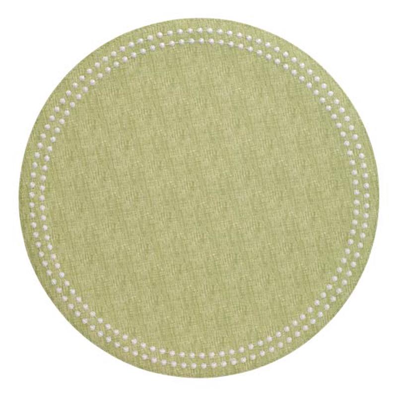 Pearls Placemat Fern White