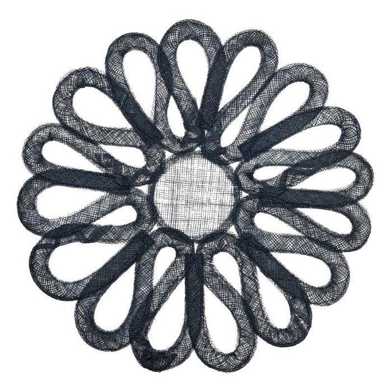 Looped Sinamay Placemat Navy Set of 4