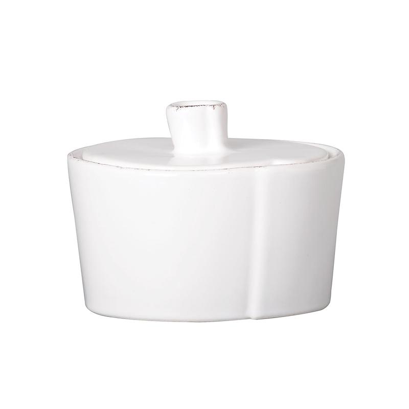 Lastra White Sugar Bowl