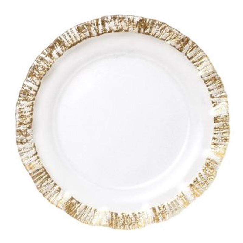 Rufolo Glass Gold Service Charger
