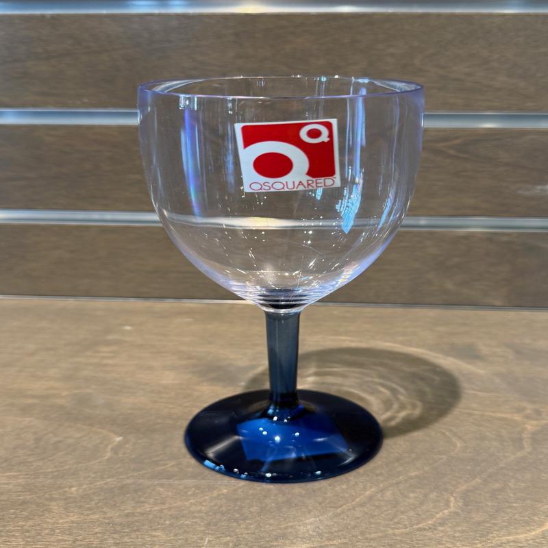 QBar Blue Wine Glass