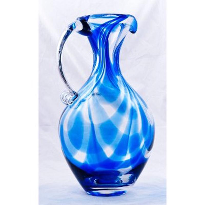 Cobalt Swirl Pitcher