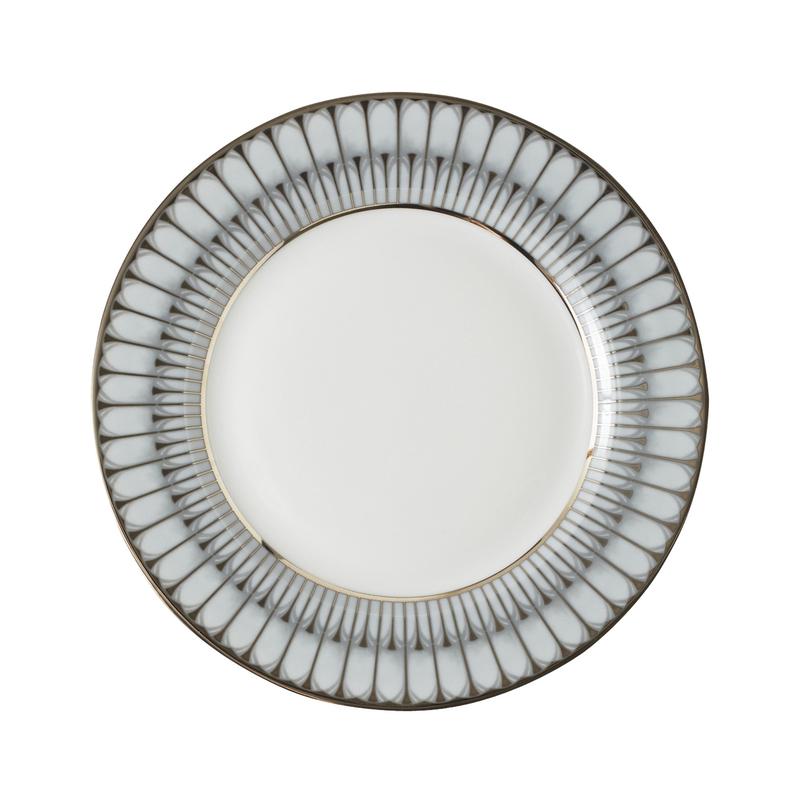 Arcades Grey Platinum Dessert Plate
