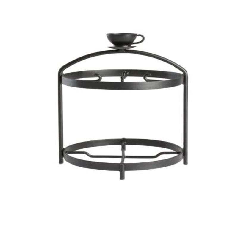 Black Espresso Set Stand