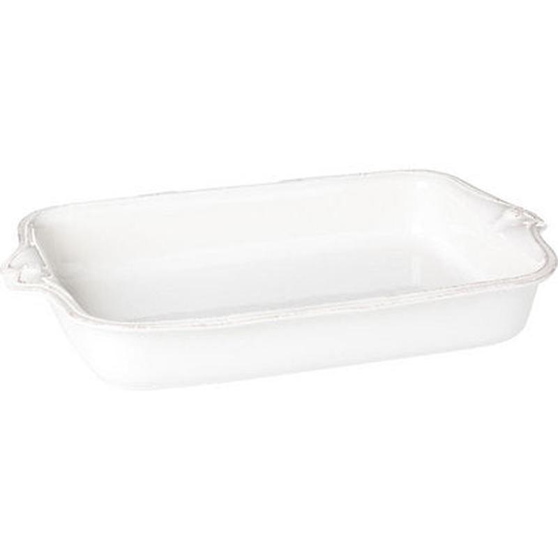 Berry & Thread Whitewash Rect Baker 16"