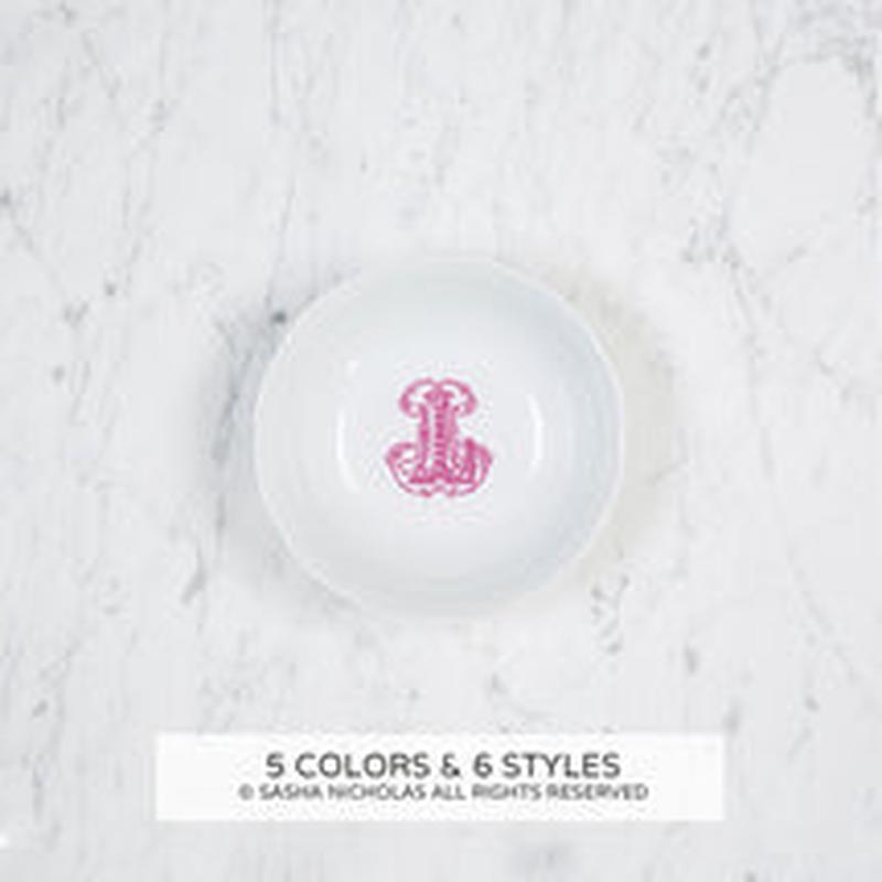 Weave Petite Bowl With Monogram