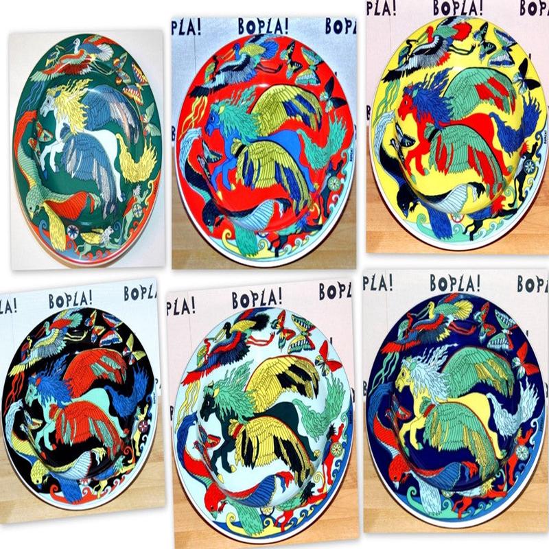 Bopla Original Deep Plate Lt Blue Pegasus