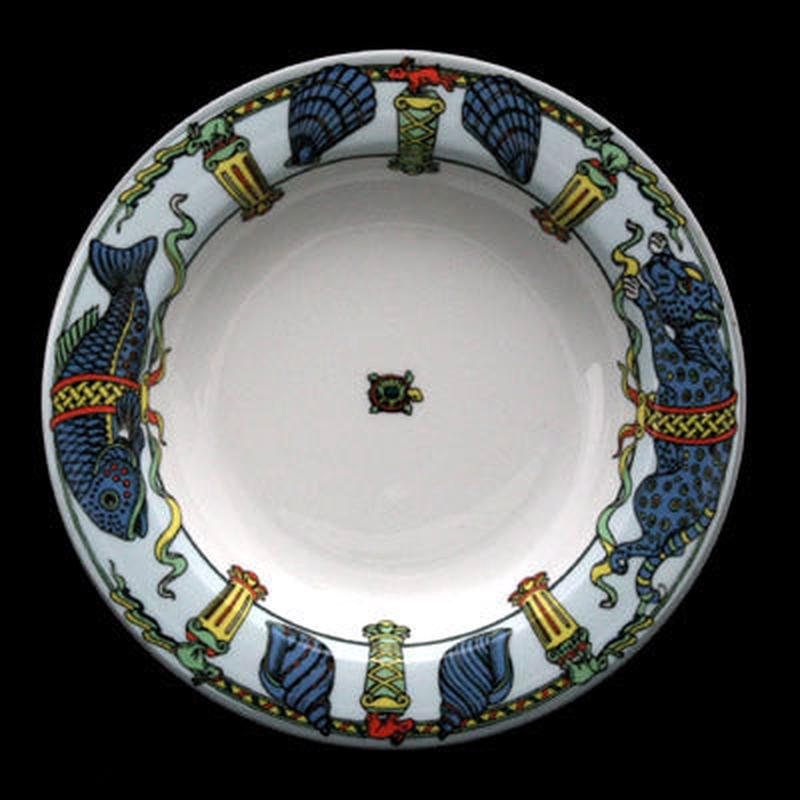 Bopla Original Deep Plate Lt Blue Wildlife Lynx