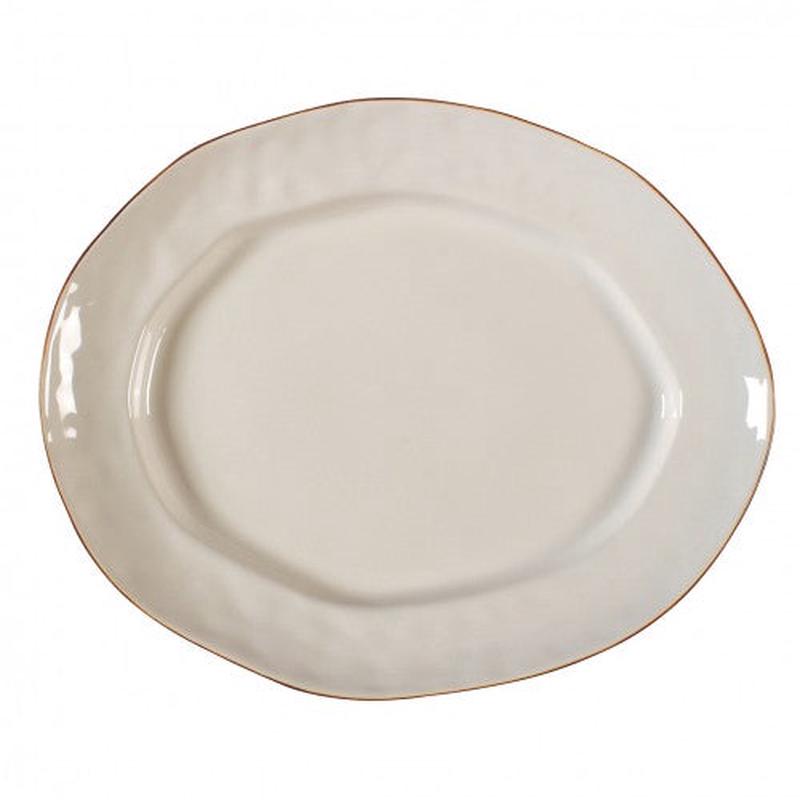 Cantaria Large Oval Platter - Ivory