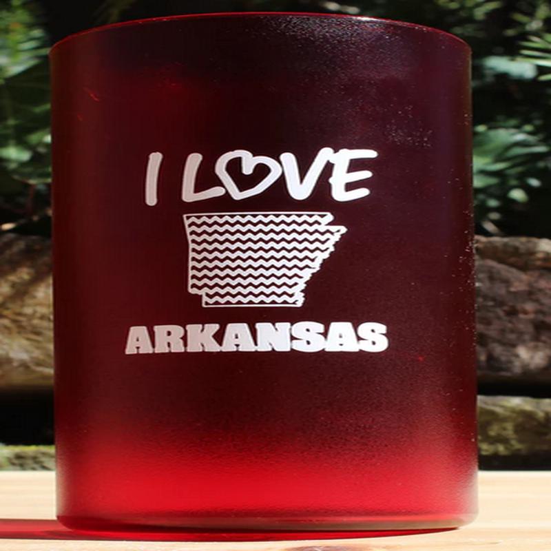 I Love Ark Ruby 20 oz Glass