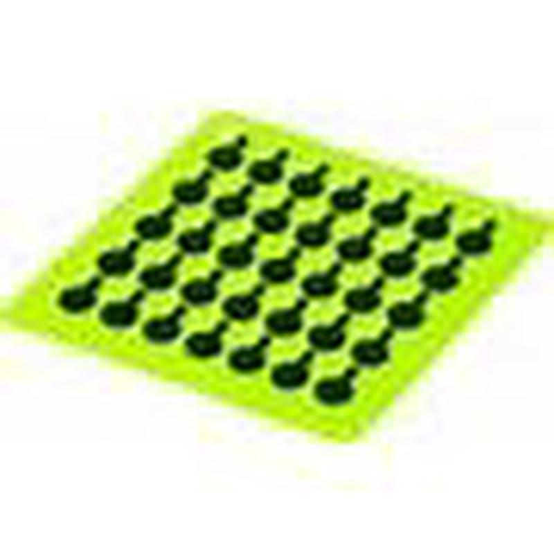 Lodge Square Trivet Lime Green with Black Skillet Pattern