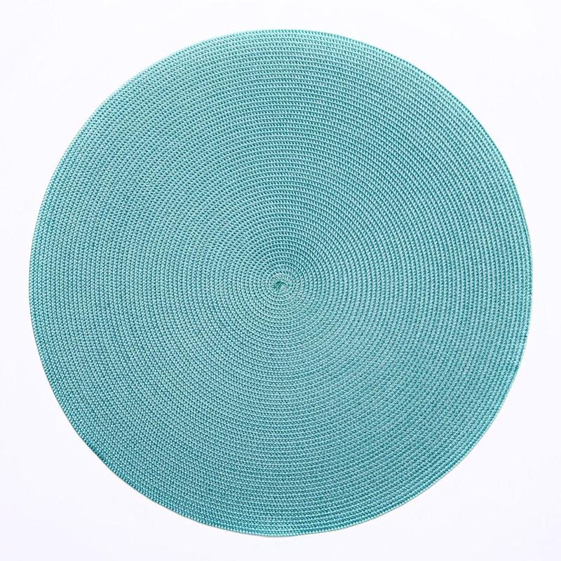 Aqua/Jade Round Placemat Set of 2