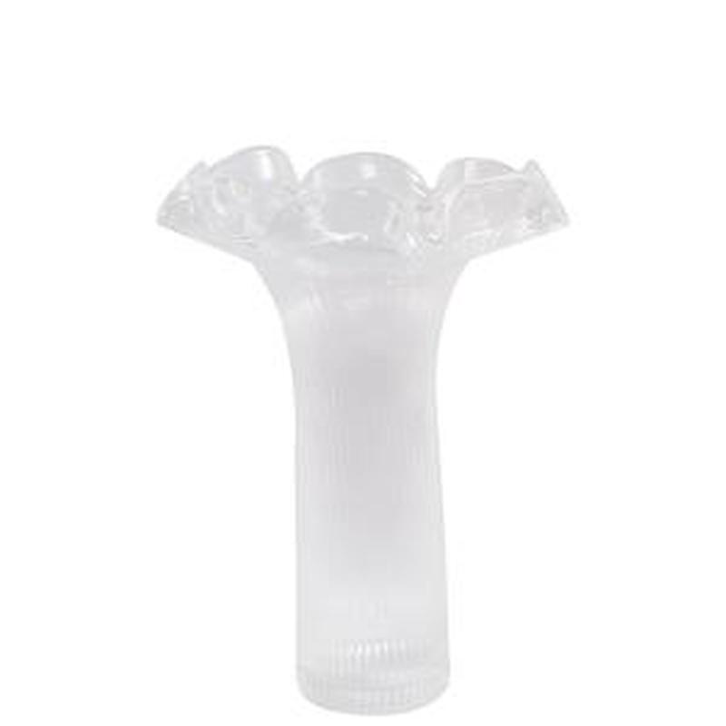 Hibiscus Glass Striped Vase Small