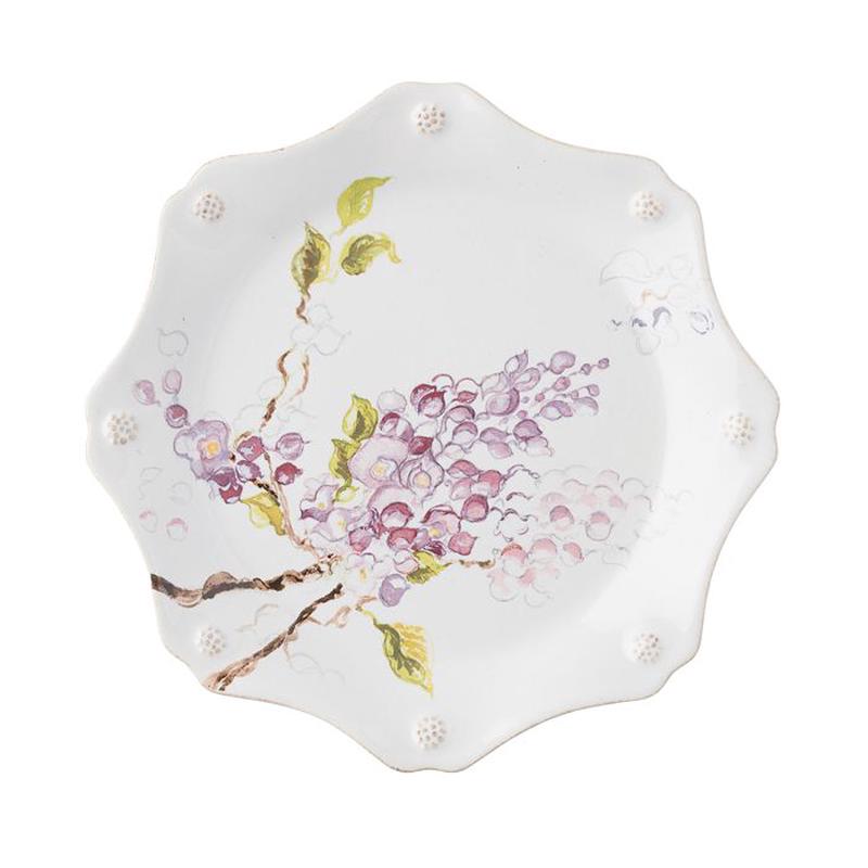 Berry & Thread Floral Sketch Salad Plate Wisteria Set of 3