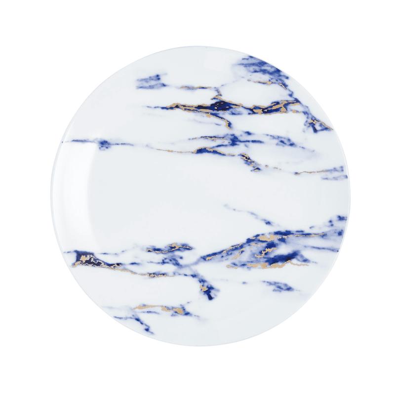 Prouna Salad Dessert Plate Marble Azure