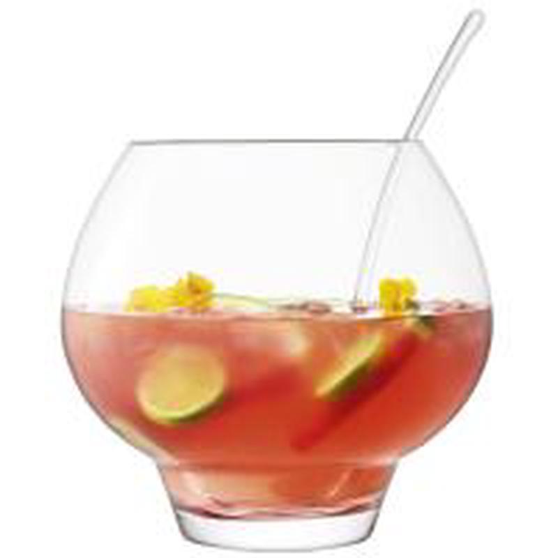 Rum Punchbowl and Ladle Clear