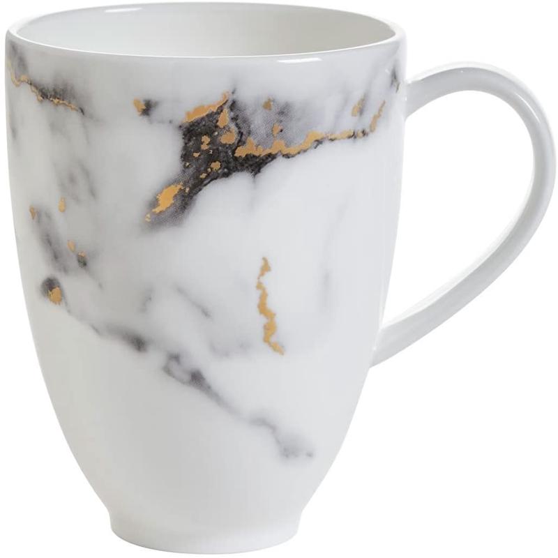 Marble Venice Fog Barrel Mug Set of 2