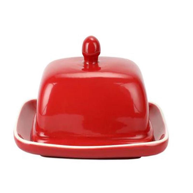 Chroma Red Butter Dish