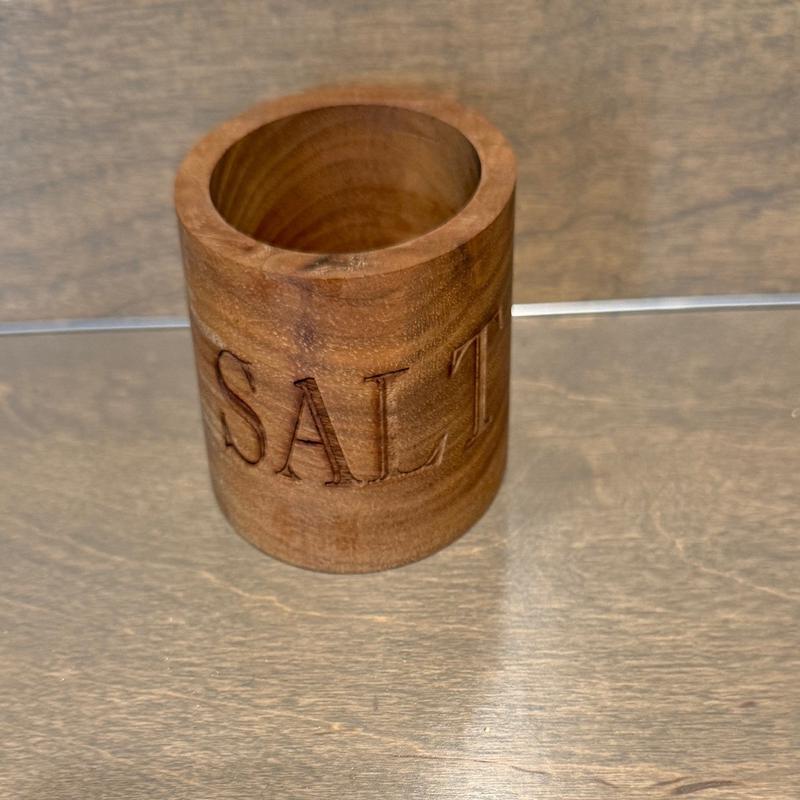 Round Salt Cellar - 3" Walnut
