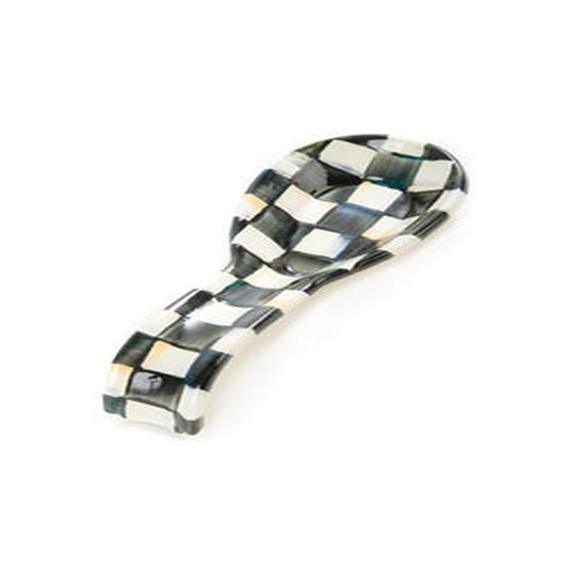 Courtly Check Enamel Spoon Rest