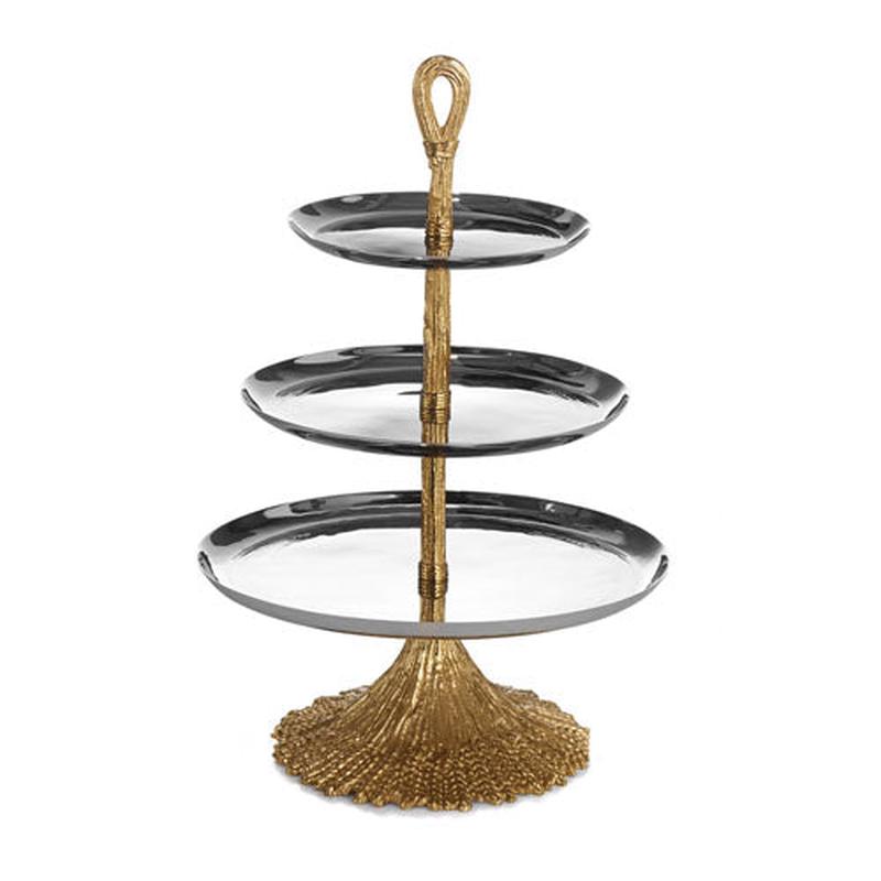 Wheat 3-Tier Etagere