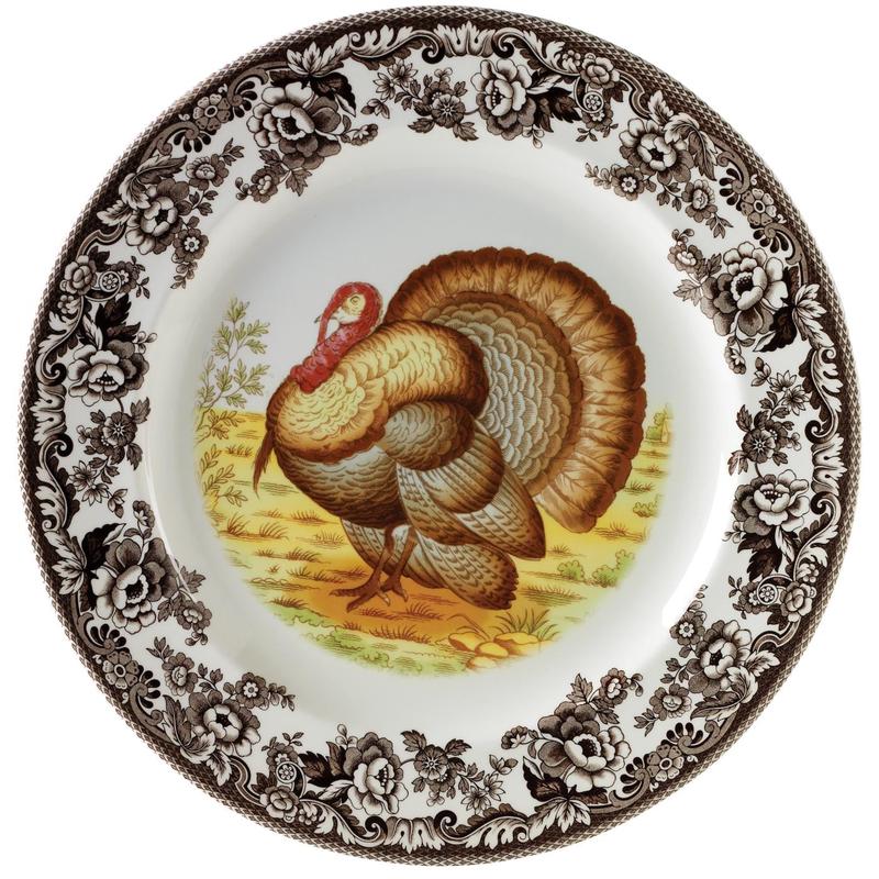 Woodland Round Platter -Turkey