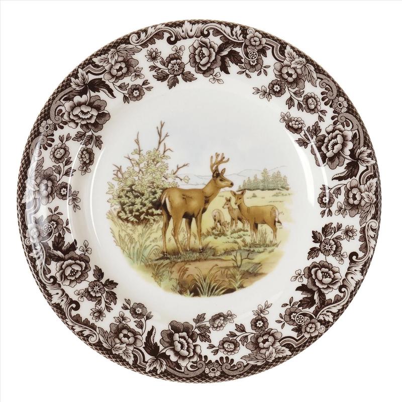 Woodland Salad Plate -Mule Deer
