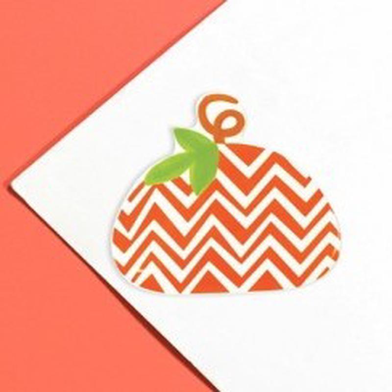 Chevron Pumpkin - Mini Attachment