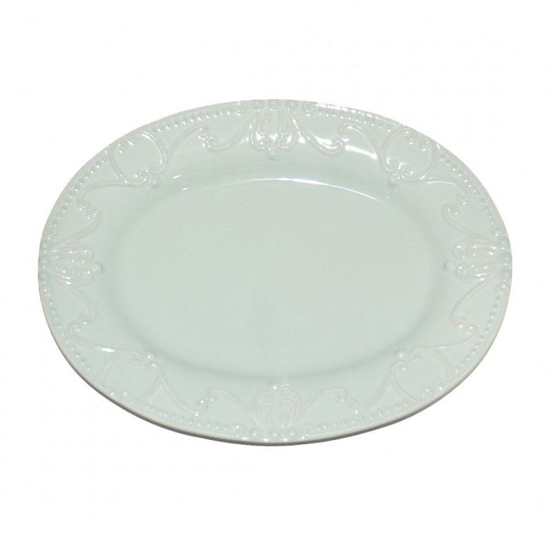 Isabella Oval Platter -Ice Blue