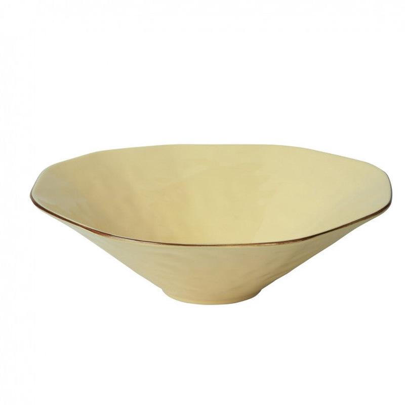 Cantaria Almost Yellow Centerpiece Bowl