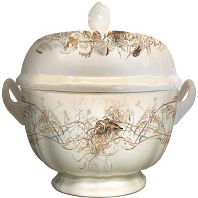 Gien Sologne Soup Tureen Covered Bowl