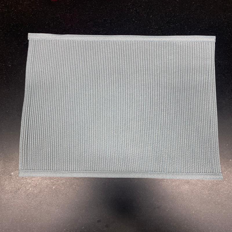 Silver & Aqua Square Placemat Set of 2