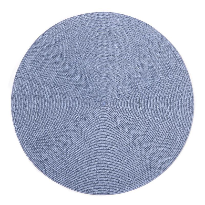 Grey/Colony Blue Round Placemat