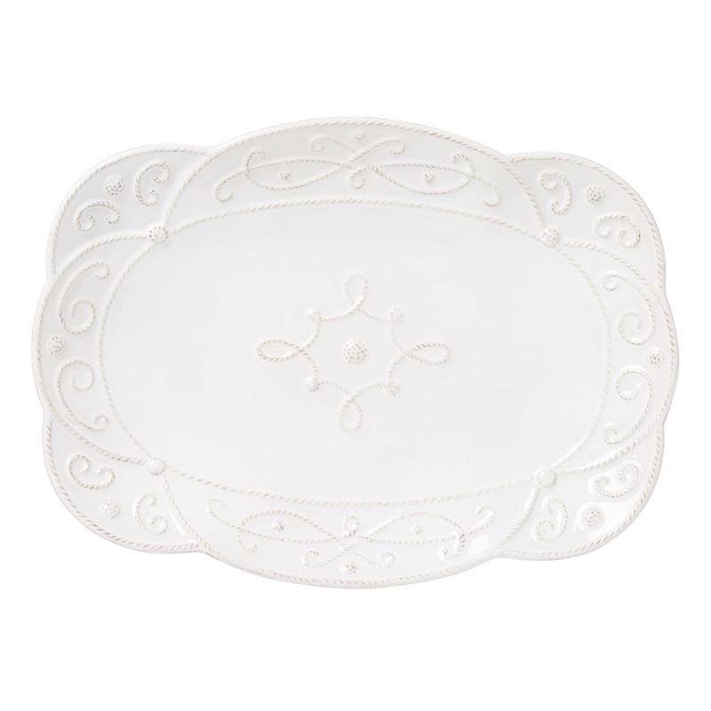Jardins Du Monde Whitewash Medium 15" Platter