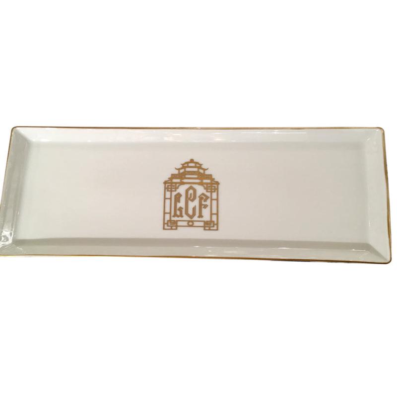 Signature Collection Large Rectangular Tray w/ Monogram