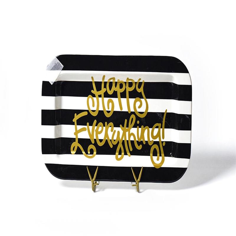 Black Stripe Mini Rectangle Platter