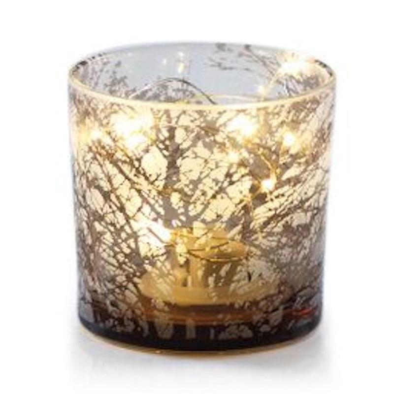 Tree Etched LED Hurricane