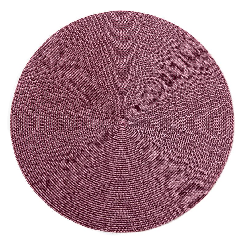 Brown & Fiesta Scallop Round Placemat Set of 6