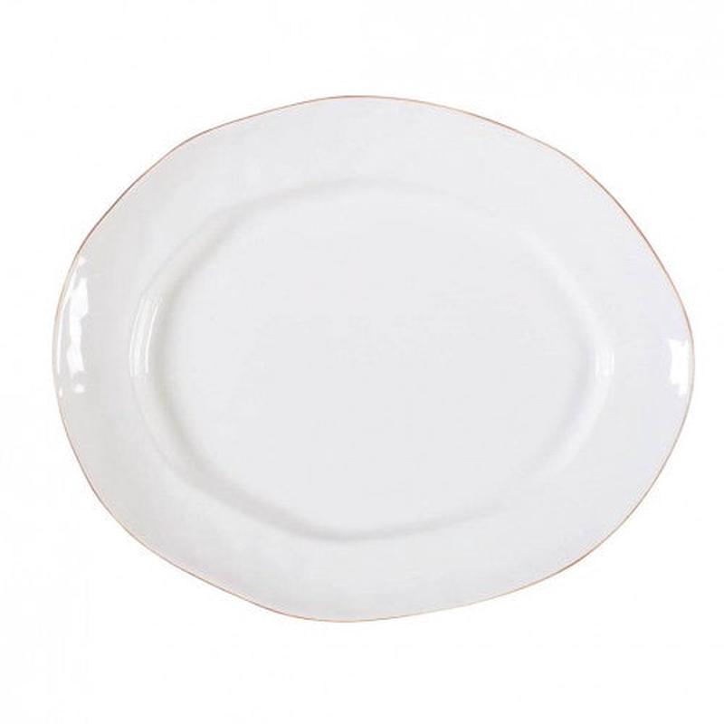 Cantaria Large Oval Platter - White