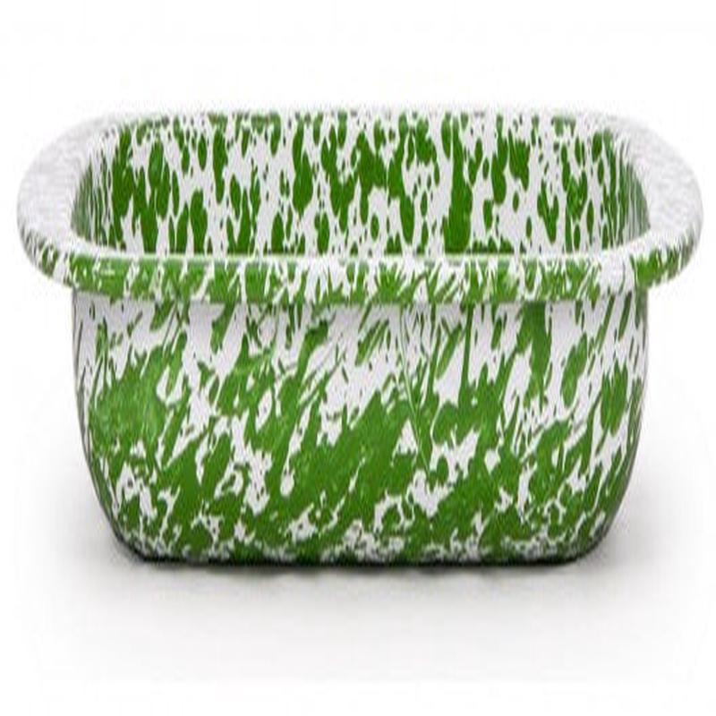 Baking Pan Green Swirl
